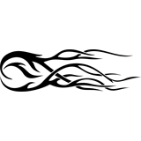 Vinilo decorativo tattoo llama tribal 017