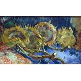 Flores en un florero azul