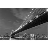 Puente de Manhattan en Nueva York en blanco y negro