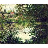 La Isla Grande- Jatte a través de los álamos , 1878