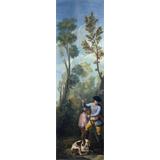 Cazador cargando su escopeta 