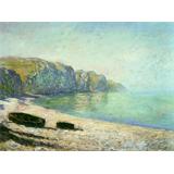 Barcas en la playa de Pourville , Marea baja, 1882