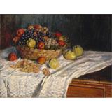 Cesta de frutas con manzanas y uvas , 1879