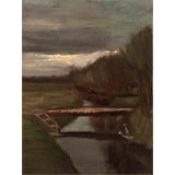 Sloot en kleine brug