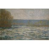 Hasta romper el hielo en el Sena cerca Bennecourt , 1893