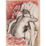 Después de la Mujer de baño sentado - Secándose