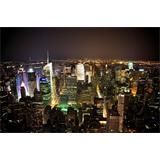 Vista de noche Nueva York