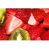 Fruta, kiwis y fresas troceados