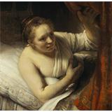 Una mujer en la cama