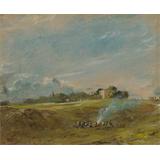 Hampstead Heath, con una hoguera