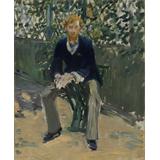 George Moore en el jardín del artista