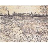 Soir d' ete , dessin d' après Étude peinte