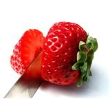 Fruta, cortando la fresa