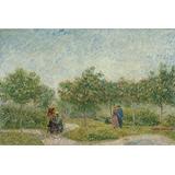 Jardín en Montmartre con los amantes