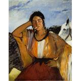 Gitana con un cigarrillo