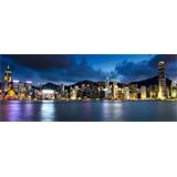 Puerto de Hong Kong de noche