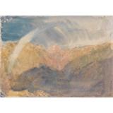 Castillo de Crichton ( Paisaje montañoso con un arco iris)