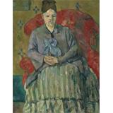 Madame Cézanne en un sillón rojo
