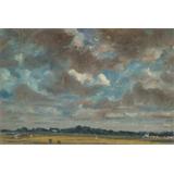 Amplia Paisaje con nubes grises