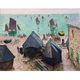 La salida de los barcos , Etretat , 1885