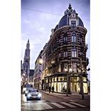 Anochecer calle de Amberes