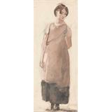 Una muchacha de campo en la región de los lagos