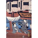 Disfrutar de los fuegos artificiales y el fresco de la noche en el puente de Ryogoku en la capital del este