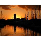 Barcelona Marina Sunset