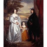 James , séptimo conde de Derby, su señora y el Niño