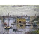 Puente en Argenteuil en un día gris