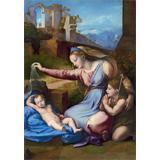 Madonna con las coronas azules