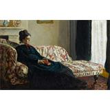 Meditation, Madame Monet Sitting on a Sofa, 1870-71