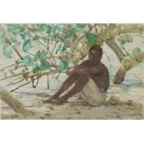 Un niño indio del oeste