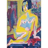 Desnudo Sentado femenino