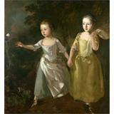 Hijas de Gainsborough en persecución de una mariposa