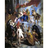 La Sagrada Familia rodeada de Santos