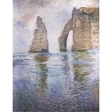 La Roca de la aguja y de la Porte d' Aval visto desde el oeste , 1886