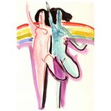 Diseño de la sala de banquetes en Essen - Dos bailarines