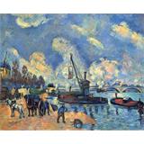 Die Seine bei Bercy, Gemälde nach Armand Guillaumin