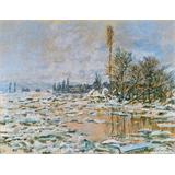 Desintegración del hielo, Lavacourt , tiempo gris , 1880
