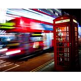 Londres autobús en movimiento