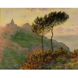 La iglesia en Varengeville , en contra de la puesta del sol , 1882