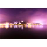 Maravillosa vista de noche de Hong kong