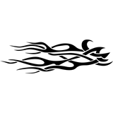 Vinilo decorativo tattoo llama tribal 018