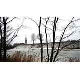 Paisaje nevado en Copenhague