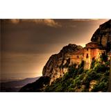 Cataluña vista de Montserrat atardecer