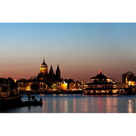 Amsterdam vista de noche