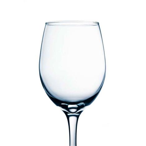 Bebida, copa de vino vacía