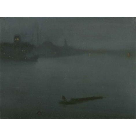 Noche en azul y plata