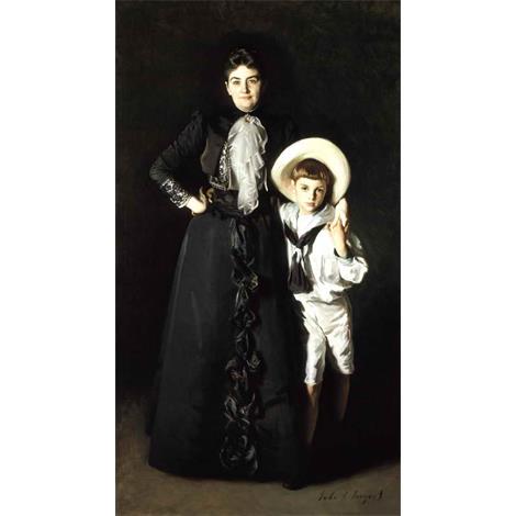 Retrato de la señora de Edward L. Davis y su hijo, Livingston Davis